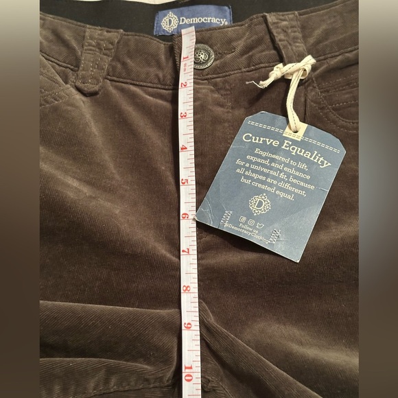 NWT Democracy "Ab"solution® Petite Corduroy Straight Leg Pants - Picture 7 of 14